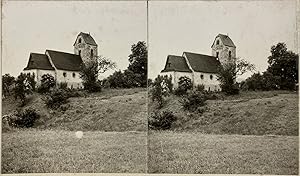 Allemagne, Idar-Oberstein, Eglise de Weierbach, Vintage print, circa 1880, Stéréo