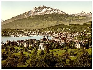 Schweiz, Luzern mit Pilatus, Generalansicht