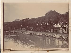 Indes orientales néerlandaises, Java, Soerabaja, Vue de la Rivière, vintage silver print, ca.1920