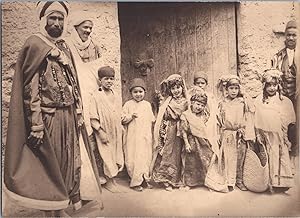 Maghreb, Scène enfantine, Vintage print, circa 1890
