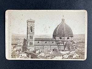 Brogi, Italie, Florence, Cathédrale, vintage CDV albumen print