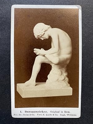 Sculpture "Le Tireur d'Épine", Vintage albumen print, ca.1870