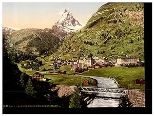 Schweiz, Wallis, Walliser Alpen, Gornergratbahn und Zermatt