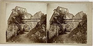 République Tchèque, ?ebrák, Ruines du Premier Château, vintage stereo print, ca.1900