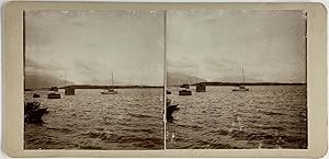 Allemagne, Île Herrenchiemsee, vintage stereo print, ca.1900