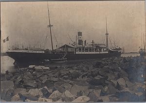 Vietnam, Saïgon, Cargo Amiral Hamelin, vintage carbon print, ca.1910