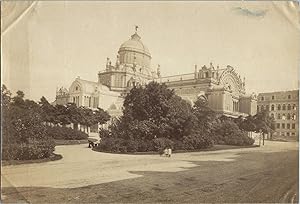 Pays-Bas, Amsterdam, Vue du Palais de Crystal, Vintage print, circa 1890