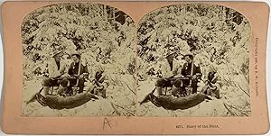 Kilburn, Story of the Hunt, vintage stereo print, 1903