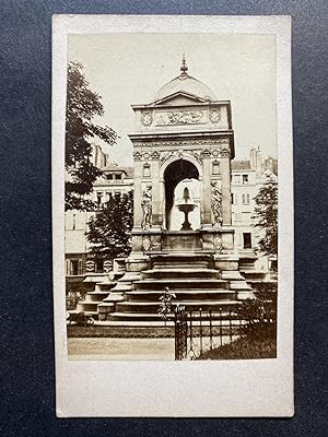 France, Paris, Fontaine des Innocents, vintage albumen print, ca.1870