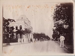 Vietnam, Haïphong, Rue Paul Bert, vintage silver print, ca.1910