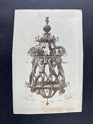 Van Lint, Italie, Pisa, La lampe de Galilée, Vintage albumen print, ca.1870