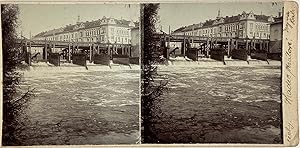 République Tchèque, Hradec Králové, Kachny na Labi, vintage stereo print, ca.1900