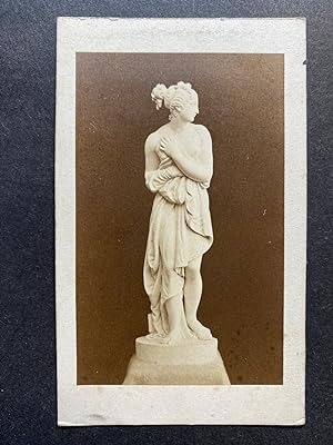 Sculpture de Venus Italica par Antonio Canova, vintage albumen print, ca.1870
