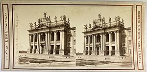 Sommer & Behles, Italie, Rome, Basilique Saint-Jean-de-Latran, vintage stereo print, ca.1870