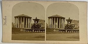 Italie, Rome, Temple de Vesta, vintage stereo print, ca.1870