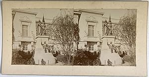 France, Paris, Exposition Universelle de 1900, Monument à la Campagne de Madagascar, vintage ster...