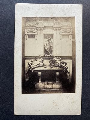 Italie, Florence, Tombeau de Giuliano de Medici, vintage albumen print, ca.1870