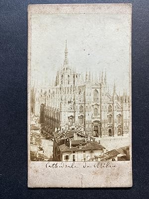 Italie, Milan, la Cathédrale, vintage albumen print, ca.1870