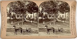 Keystone, USA, Home Sweet Home, vintage stereo print, ca.1900