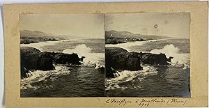 Pérou, Mollendo, Océan Pacifique, vintage stereo print, 1906