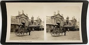 Espagne, Cadix, Puertas del Mar (La Porte de Mer), vintage stereo print, ca.1900