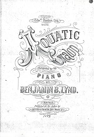 Aquatic Galop - Vintage Piano Sheet Music