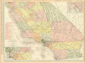 Seller image for McNally's 1919 Map of Southern California with inset Maps of Los Angeles and San Diego for sale by Art Source International Inc.