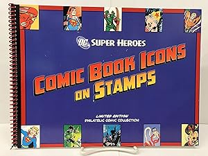 DC Super Heroes Comic Book Icons on Stamps