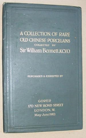 A Collection of Rare Old Chinese Porcelains collected by Sir William Bennett, K.C.V.O. Purchased ...