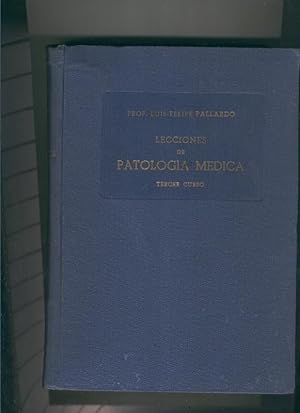 Bild des Verkufers fr Lecciones de Patologia Medica ( tercer curso ) zum Verkauf von El Boletin