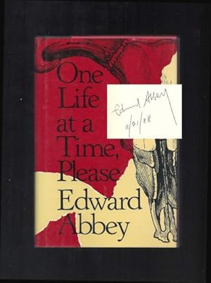 Seller image for ONE LIFE AT A TIME, PLEASE. Signed for sale by TBCL The Book Collector's Library