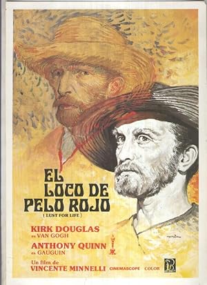 Imagen del vendedor de Caratula cine: El loco de pelo rojo (Lust for life), ilustracion de Mataix a la venta por EL BOLETIN