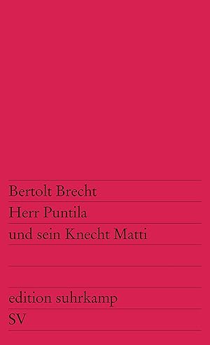 Seller image for Herr Puntila und sein Knecht Matti Volksstck for sale by Antiquariat Buchhandel Daniel Viertel