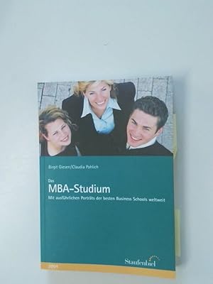 Image du vendeur pour Das MBA-Studium mit ausfhrlichen Portrts der besten Business schools weltweit ; [2004] mis en vente par Antiquariat Buchhandel Daniel Viertel