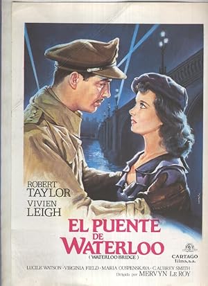 Imagen del vendedor de Caratula cine: El puente de Waterloo (Robert Taylor - Vivien Leigh) a la venta por EL BOLETIN