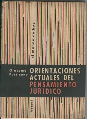 Seller image for Orientaciones actuales del pensamiento juridico for sale by El Boletin