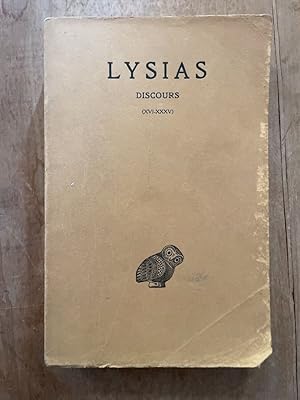 Seller image for Discours de Lysias Tome II (XVI-XXXV et fragments) for sale by Librairie des Possibles