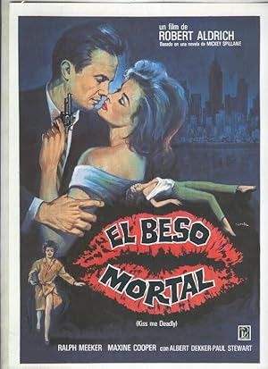 Imagen del vendedor de Caratula cine: El beso mortal con Ralph Meeker y Maxine Cooper a la venta por EL BOLETIN