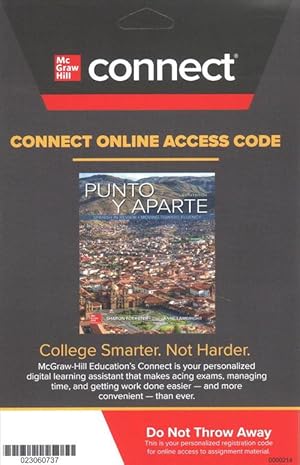 Seller image for 1t Connect Access Card for Punto Y Aparte, 6e (180 Days) for sale by AussieBookSeller