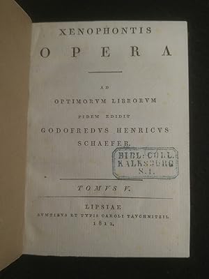 Image du vendeur pour Oeconomicus, Apologia Socratis, Convivium, Hiero, Agesilaus. mis en vente par ANTIQUARIAT Franke BRUDDENBOOKS