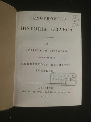 Image du vendeur pour Historia Graeca. mis en vente par ANTIQUARIAT Franke BRUDDENBOOKS