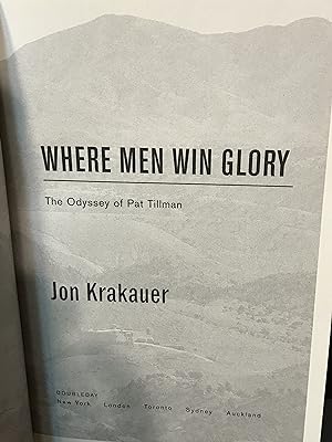 Seller image for Where Men Win Glory: The Odyssey of Pat Tillman for sale by Front Range Books, LLC