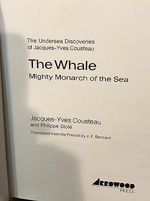 Bild des Verkufers fr THE WHALE: The Mighty Monarch of The Sea zum Verkauf von Front Range Books, LLC