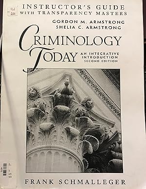 Seller image for CRIMINOLOGY TODAY: An Integrative Introduction (2nd Ed) Instructor's Guide with Transparency Masters for sale by Front Range Books, LLC