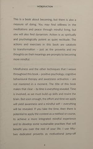 Imagen del vendedor de By Time is Everything Revealed: And Other Irish Proverbs for Mindful Living a la venta por Giant Giant