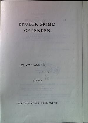 Seller image for Brder Grimm Gedenken 1975. Bd. 2. for sale by books4less (Versandantiquariat Petra Gros GmbH & Co. KG)