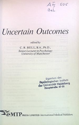Immagine del venditore per Uncertain Outcomes venduto da books4less (Versandantiquariat Petra Gros GmbH & Co. KG)