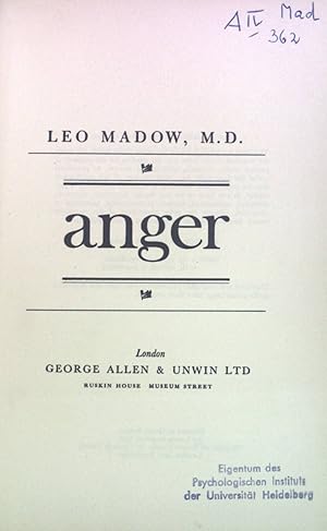 Seller image for Anger. for sale by books4less (Versandantiquariat Petra Gros GmbH & Co. KG)