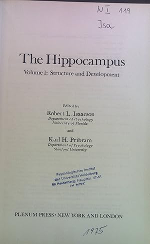Imagen del vendedor de The Hippocampus, vol. 1: Structure and Development. a la venta por books4less (Versandantiquariat Petra Gros GmbH & Co. KG)