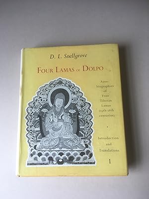 Imagen del vendedor de Four Lamas of Dolpo. Tibetan Biographies. Volume 1. Introduction & Translations. With a folding map at rear. a la venta por T S Hill Books